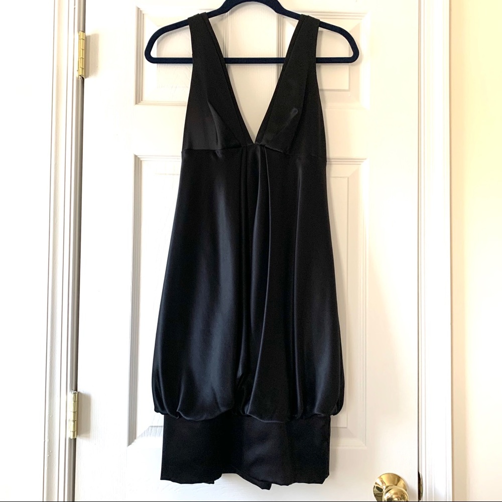 ABS Allen Schwartz Black Bubble Cocktail Dress